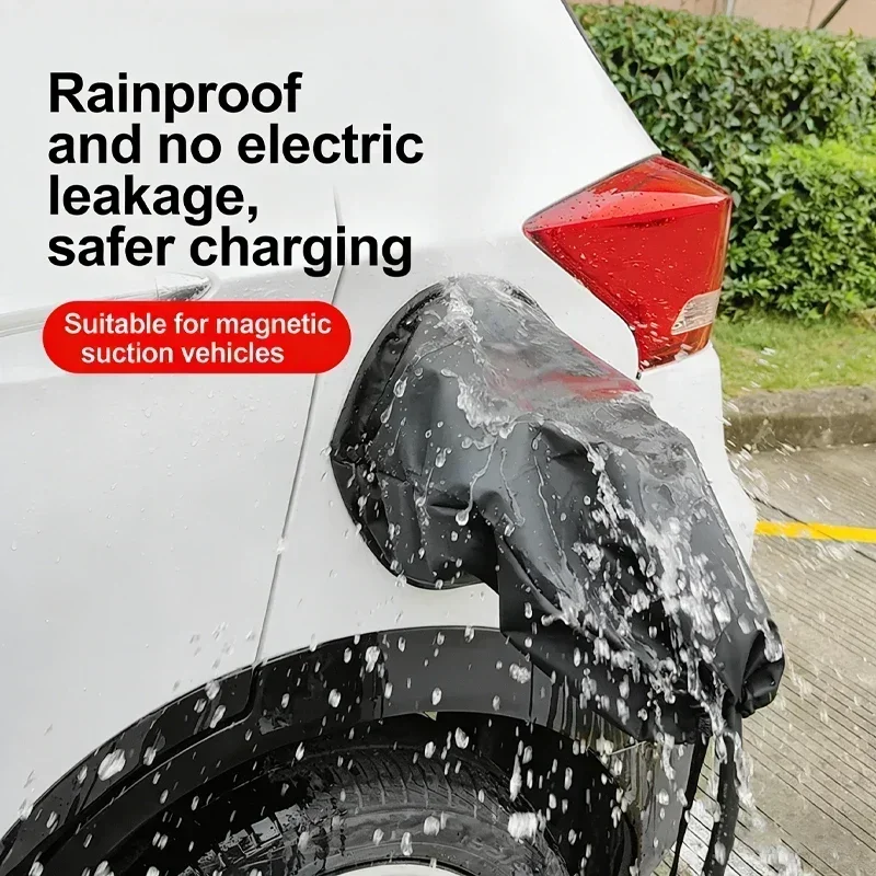 Waterproof Magnetic Rain Cover for EV Charger Port - Outdoor Protector