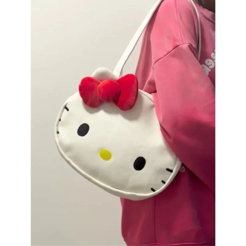 

Sanrio Kawaii аниме Hello Kitty сумка через плечо Высокая емкость сумка Рождество Хэллоуин День Святого Валентина подарок девочке на день рождения