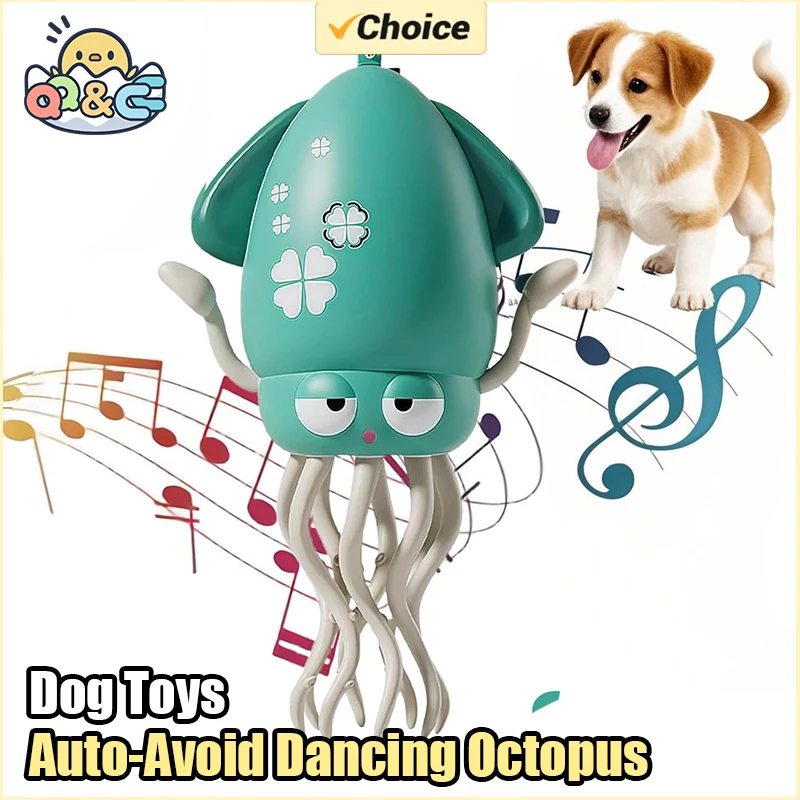 Plastic Electric Auto Avoid Dog Toy with Lights and Music