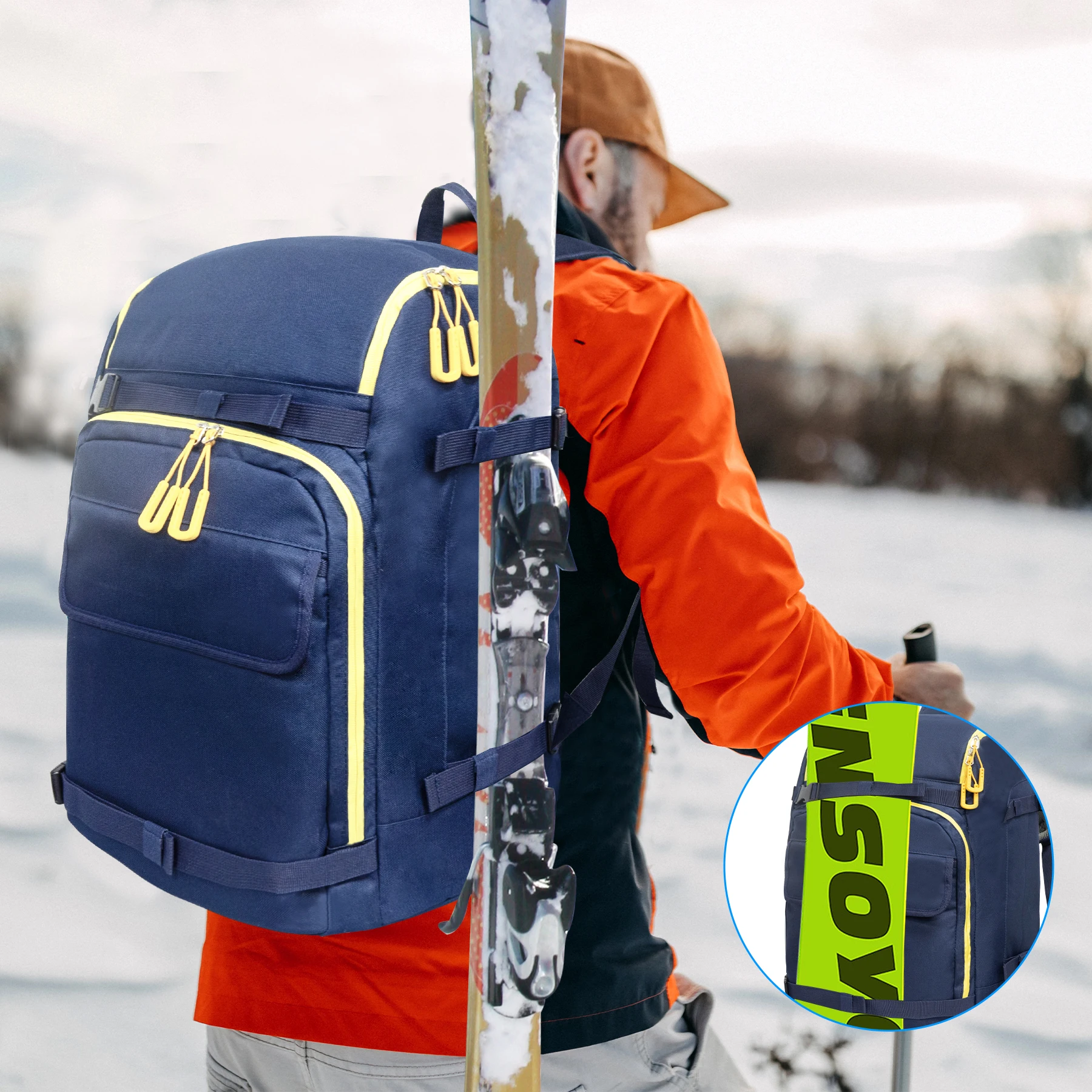 50L ski boot bag backpack