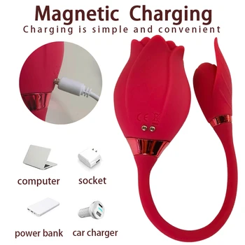 Rose Vibator Toy for Women Vagina Sucking Vibrator Powerful Licking Clitoris Stimulation Female Masturb Orgasm Adult Sex Product 6