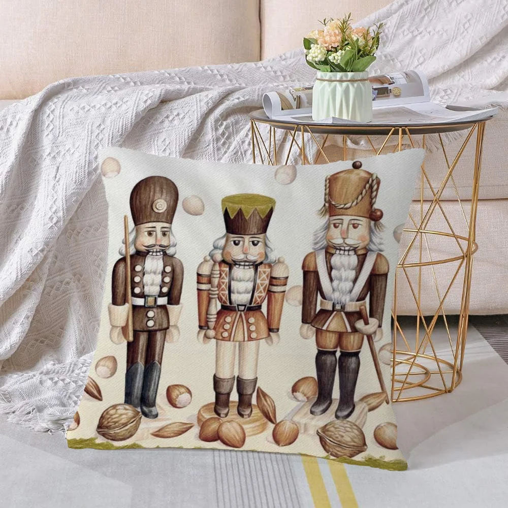 thumbnail image 1 of Cojines Decorativos Cascanueces Hogar y Decoración Regalo Personalizado Fundas de Almohada Funda de Cojín 45x45 Almohadas Sofá Regalos, 1 of 5