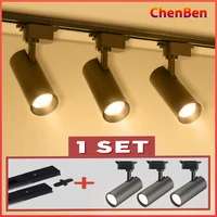 Led Track Light Set Spotlight Track Lamp 220v Shop Lighting Rail 30W Spot Lights For Clothing Store Decoration Luminaire 1