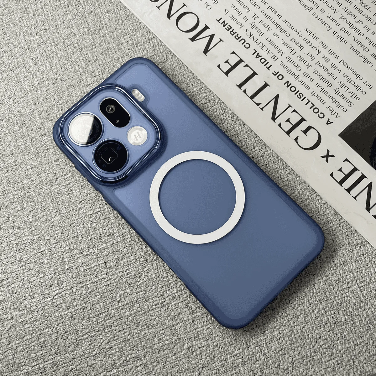 Enhanced Product Title: Premium Magnetic Transparent Shockproof Case with Lens Protection