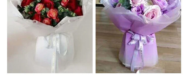 Waterproof Translucent Wrapping Paper, Florist Bouquet Supplies, Reversible  Floral Wrap Paper, Gift Wrap, Wedding, 20-60Pcs - AliExpress