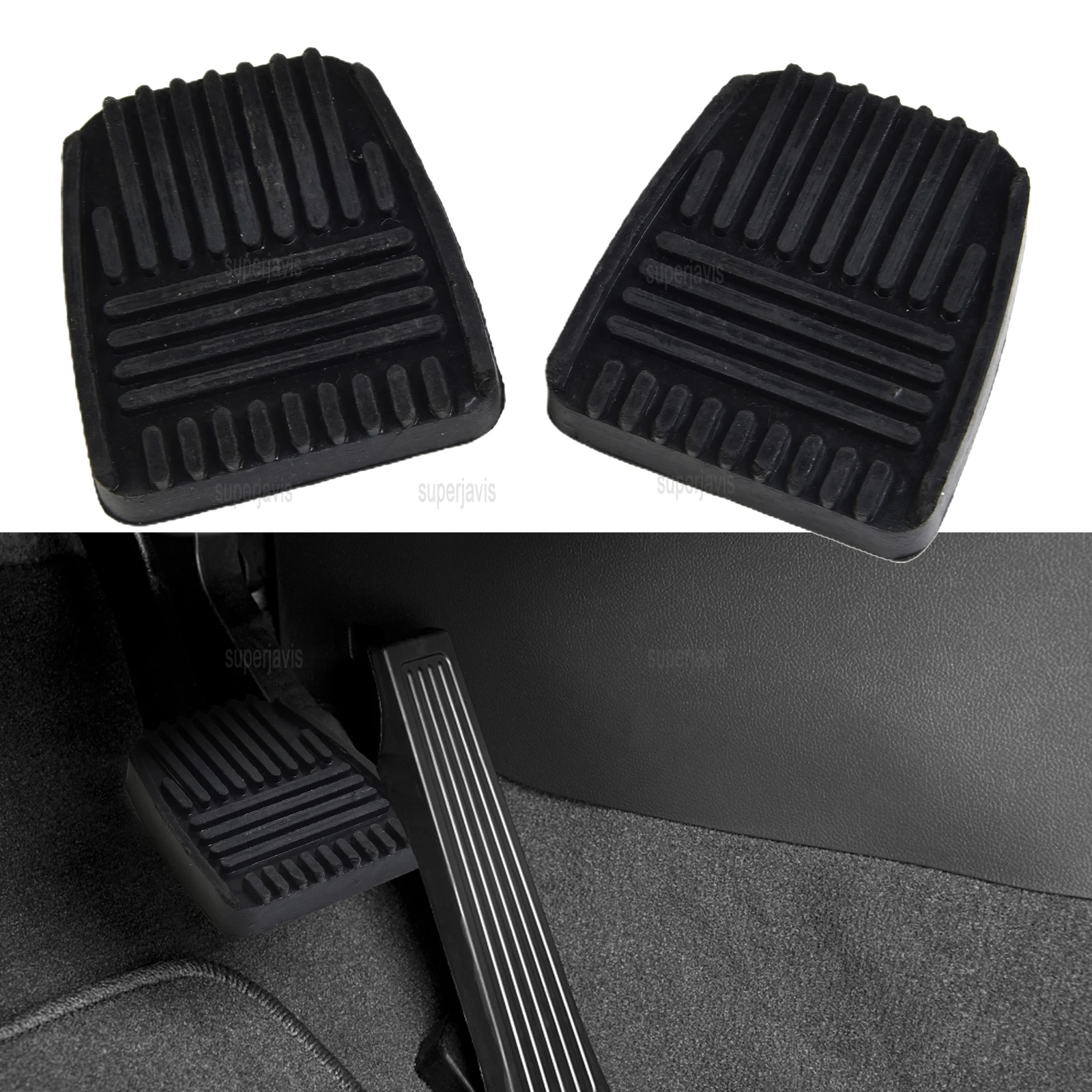 Brake Clutch Pedal Cover 2PCS Rubber Replacement for Toyota Celica 1982-1999