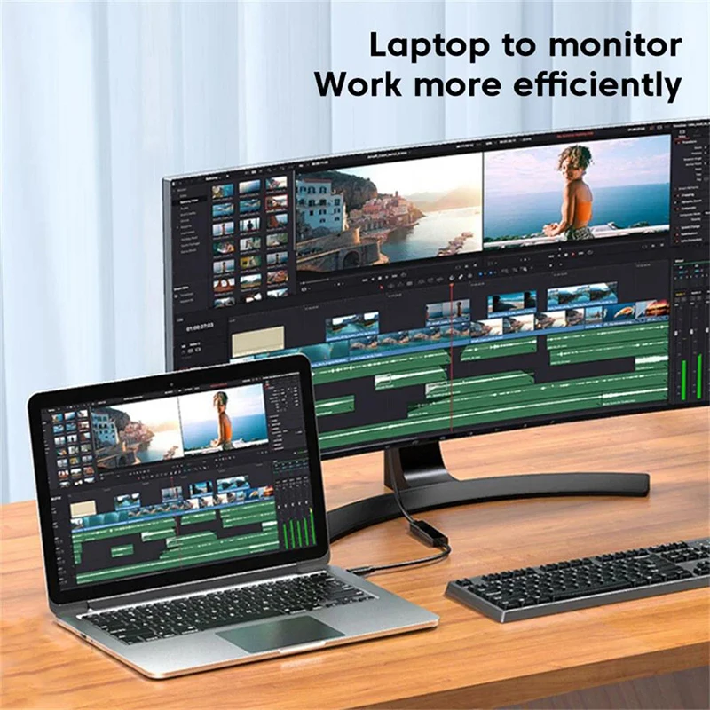 타입 C to HDMI 호환 어댑터 변환 케이블 (노트북, 태블릿, TV, 맥북 프로용) 4K 어댑터 USB 3.1 남성 to HDTV 여성 케이블