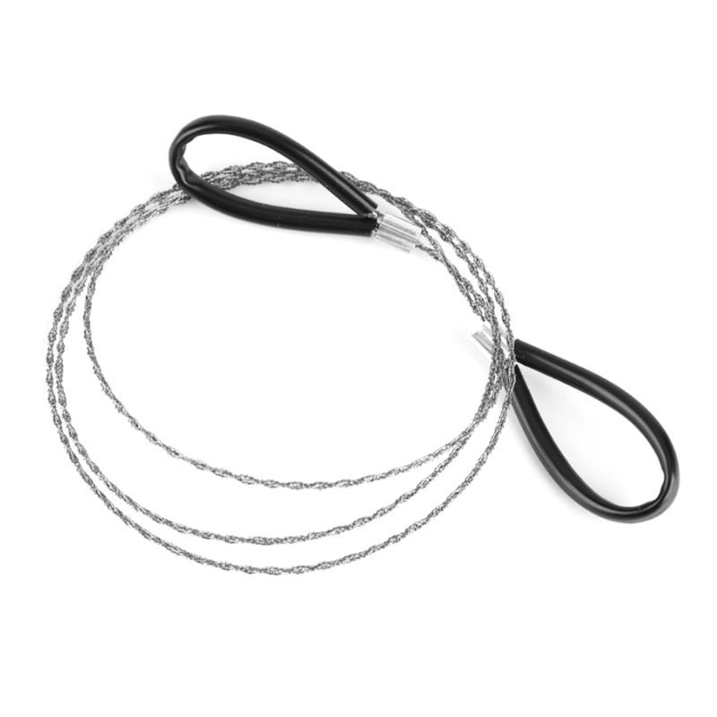 Metal Manual Wire Saw Chain String Saw Scroll Outdoor Camping Wood Cutting Hike Emergent Survival Hunt Hand Tool
