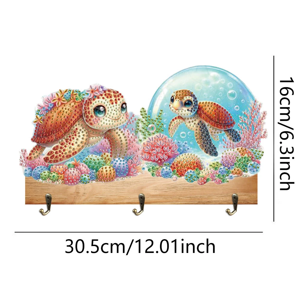 Animal Patterns Wood DIY Diamond Painting Hooks Diamond Painting Art Hooks for Wall Decoration and Space-Saving Storage