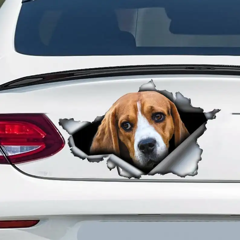 

Автомобильная наклейка Beagle, магнит Beagle, наклейка Beagle, украшение для автомобиля
