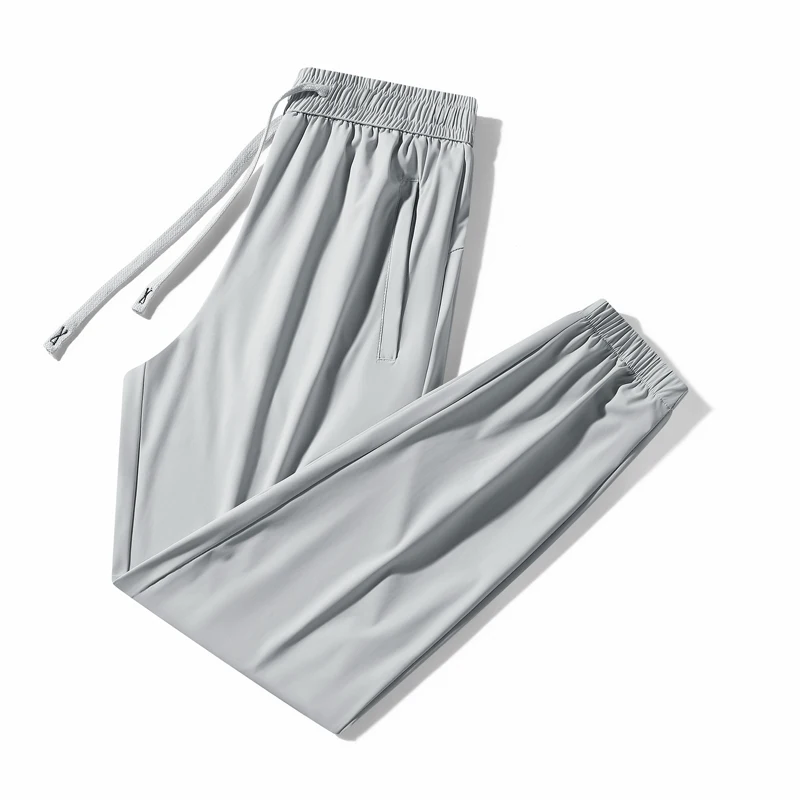 

2024 elegant fashion Harajuku slim fit Ropa Hombre loose sport all match Casual pants solid Pockets Straight cylinder Leggings