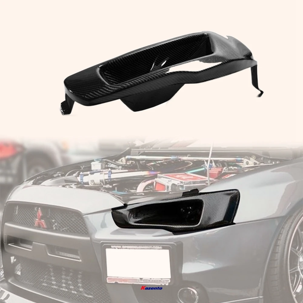 

For Mitsubishi Evo 10 Vented Headlight Block Out Panel (Lhs) Carbon Fiber