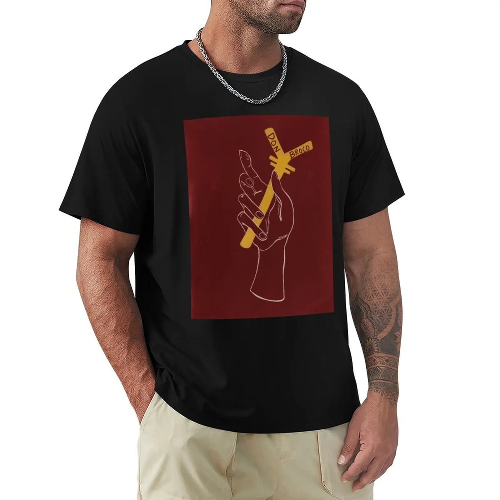 

Technology-Don Broco T-Shirt plus sizes boys animal print Men's cotton t-shirt