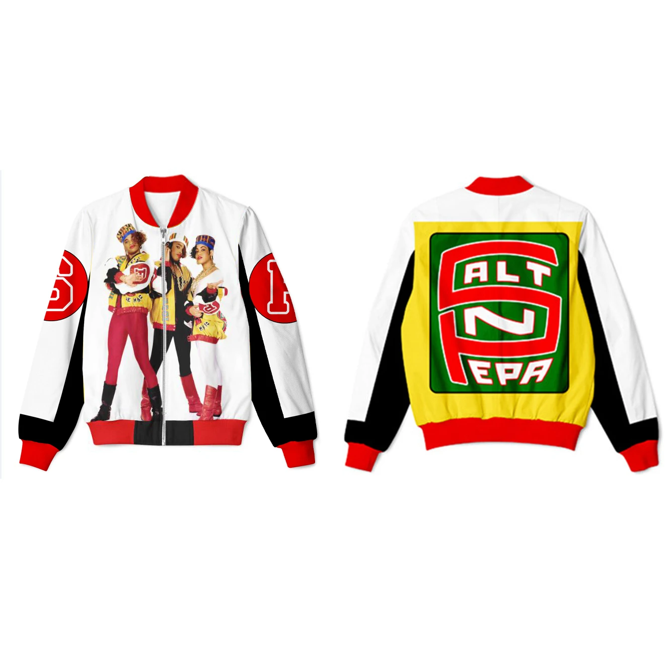 Fashion Real US American Sizes 8 Styles Made Salt N Pepa 8 Ball Idol Maker Jacket For Adult men suits jackets