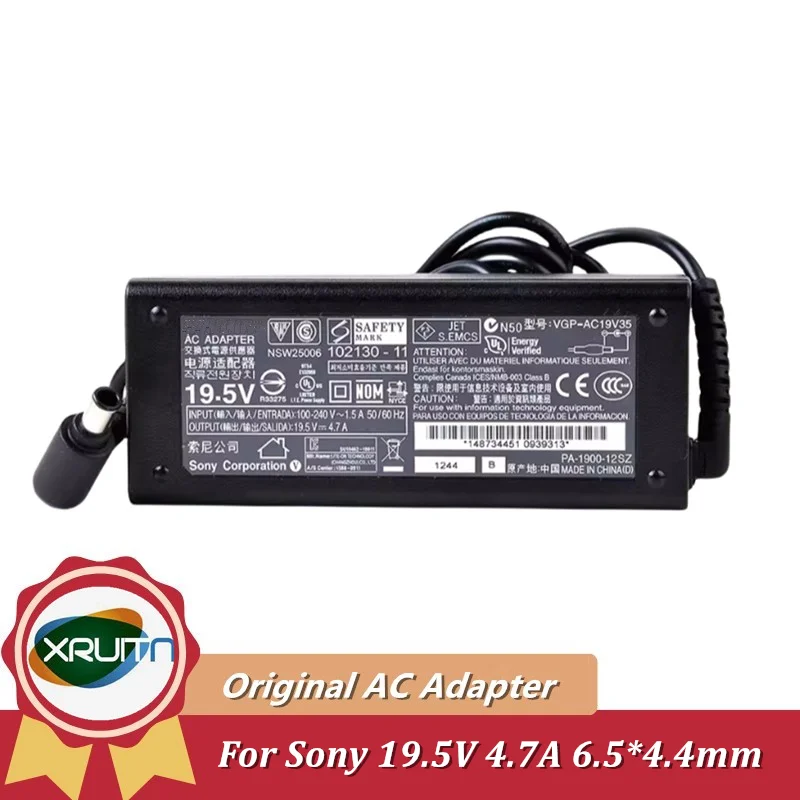 

Original VGP-AC19V35 19.5V 4.7A OEM AC Adapter Charger for Sony Bravia KDL-50W829B TV Power Supply VGP-AC19V26 VGP-AC19V33