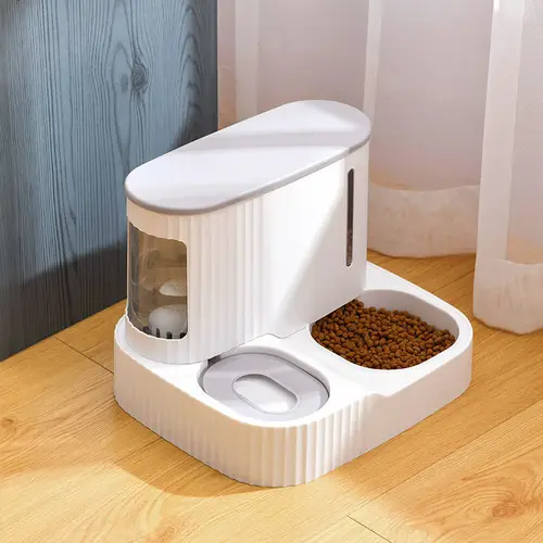자동 애완 동물 먹이 공급기, 습식 건식 분리, 3L 고양이 먹이 그릇, 850ml 물병, 대용량 개 고양이 먹이 디스펜서, 애완 동물 용품 3
