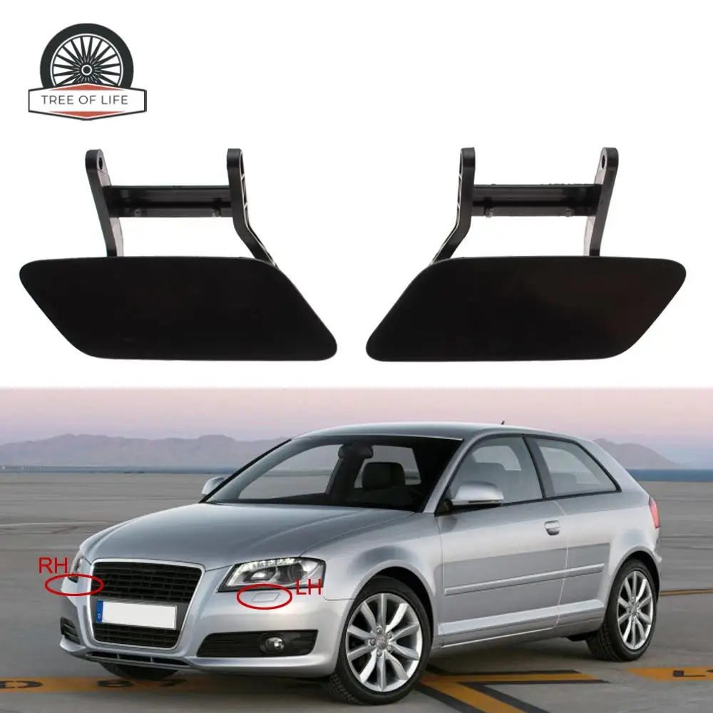 Фото Для AUDI A3, 2 двери, 4 двери, 2008 -2012, передний бампер, лампа, мойка, спрей, очистка, актуатор, крышка 8P0955275A 8P0955276A №1