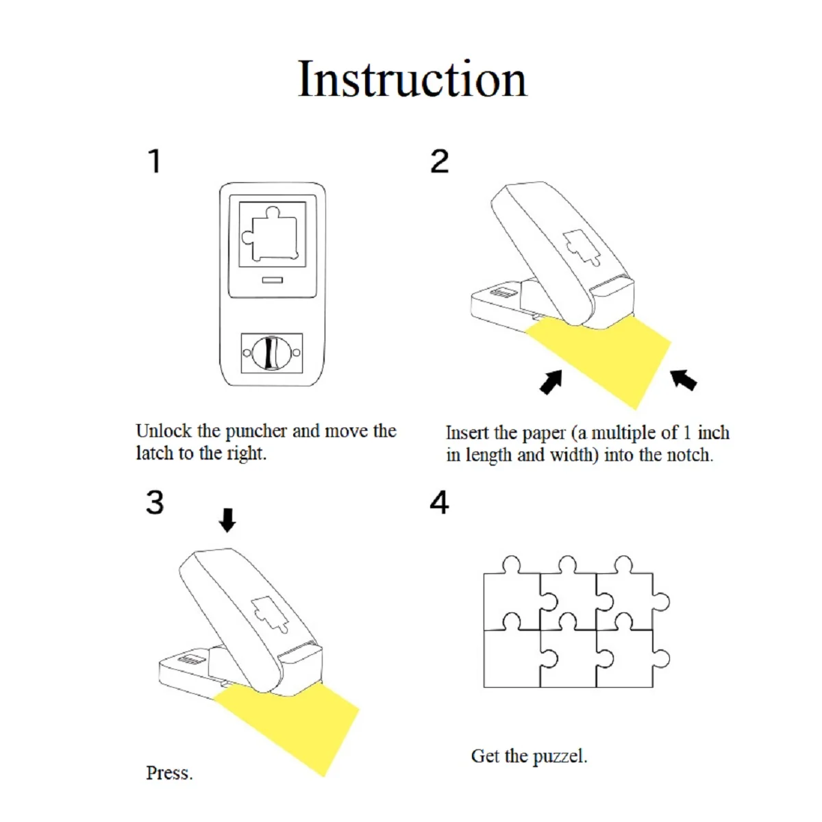 Creative Jigsaw Punch DIY Scrapbooking Embossing Craft Tool Educational Toy Kids Superior Quality 1pc
