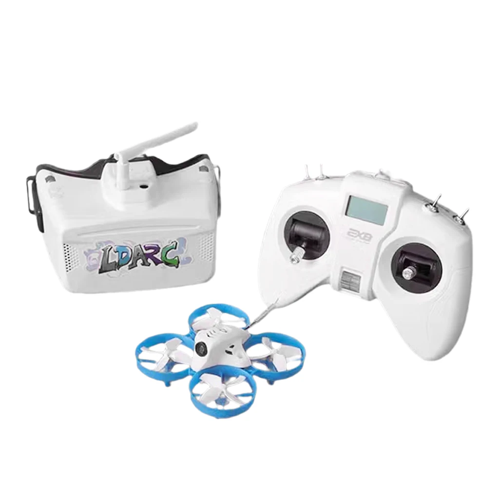 Vue d'ensemble du simulateur de vol drone FPV RC BNF-RX2A PRO RX avec câbles et accessoires