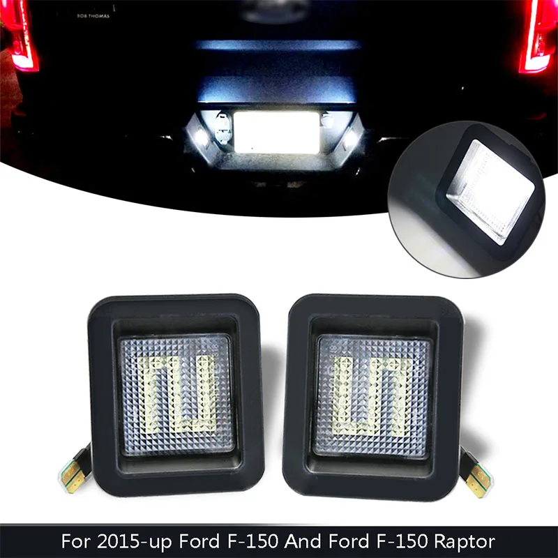 

2Pcs/set 18LED For Ford F150 Ford F150 Raptor 2015-up Auto Accessories Bulb License Plate Lights Truck Trailer Rear Tail Lights