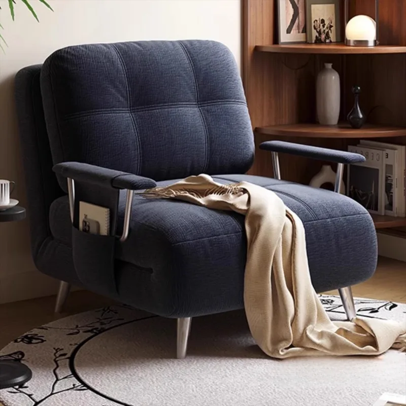 Solid Wood Single Foldable Extendable Multi-Functional New Model Lazy Sofa Bed for Small Space Living Room Space Saving Durable