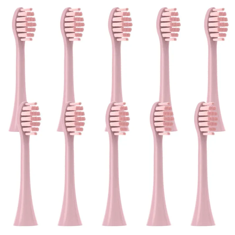 

Сменные насадки для зубной щетки Apiyoo Moon Pink, 10 шт.