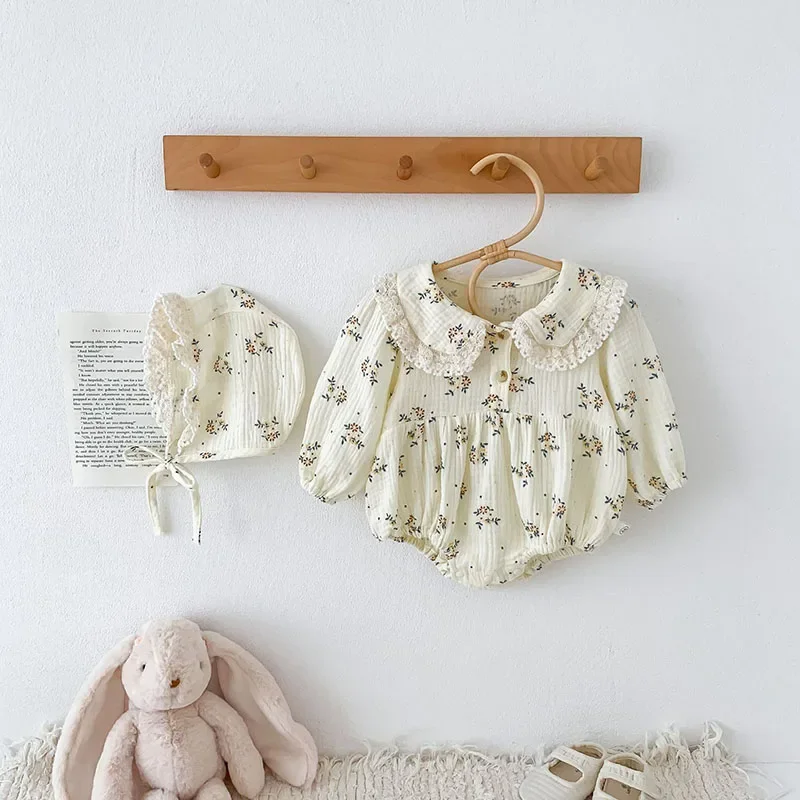 ملابس أطفال ربيعية جديدة لعام 2025 بدلة مُزينة بال...