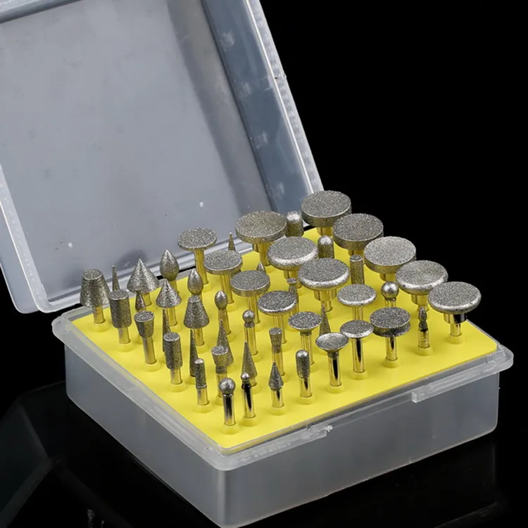 50Pcs Diamond Grinding Heads Coated Rotary Mini Burr Point Sanding Needles Coated Jewelry Tools 3Mm Grit 120 Dremel Accessory 50Pcs Diamond Grinding Heads Coated Rotary Mini Burr Point Sanding Needles Coated Jewelry Tools 3Mm Grit 120 Dremel Accessory