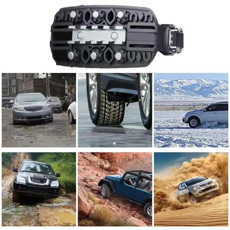 Car Tire Chains Reusable Anti Slip Snow Chains Tire For Cars/SUVs/Pickup Trucks Security For Snow Ice Mud Road Set