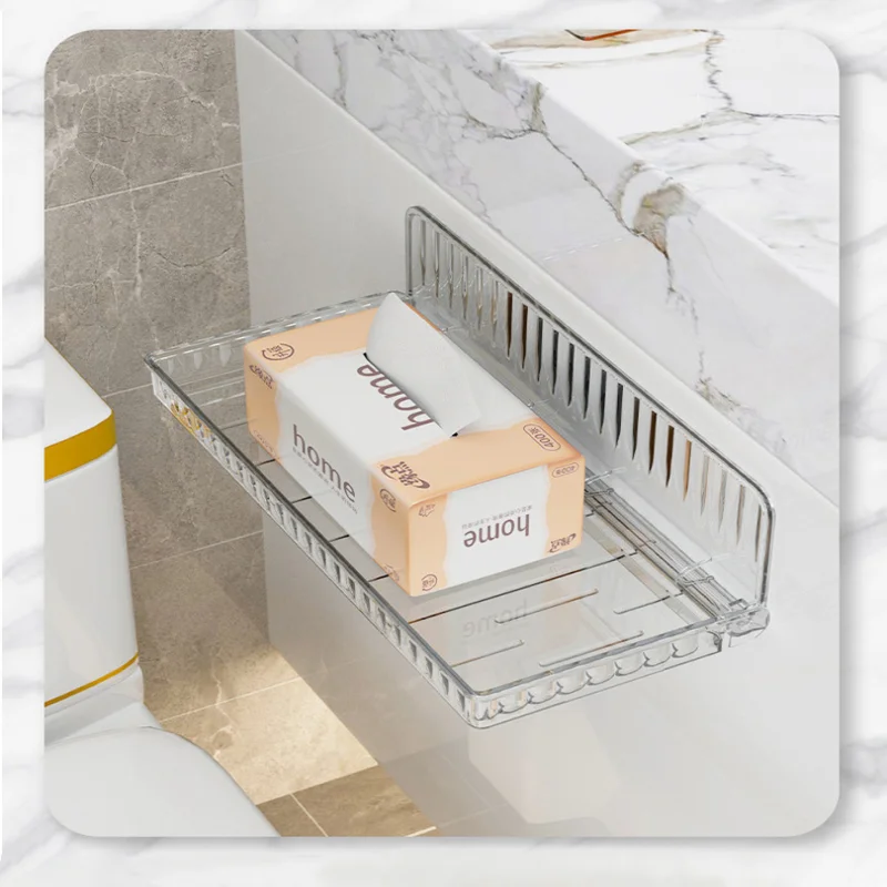 

Складная настенная полка для ванной комнаты, поднос для хранения ароматерапии без перфорации, держатель для туалетной бумаги, стойка для хранения полотенец и косметики для ванной комнаты