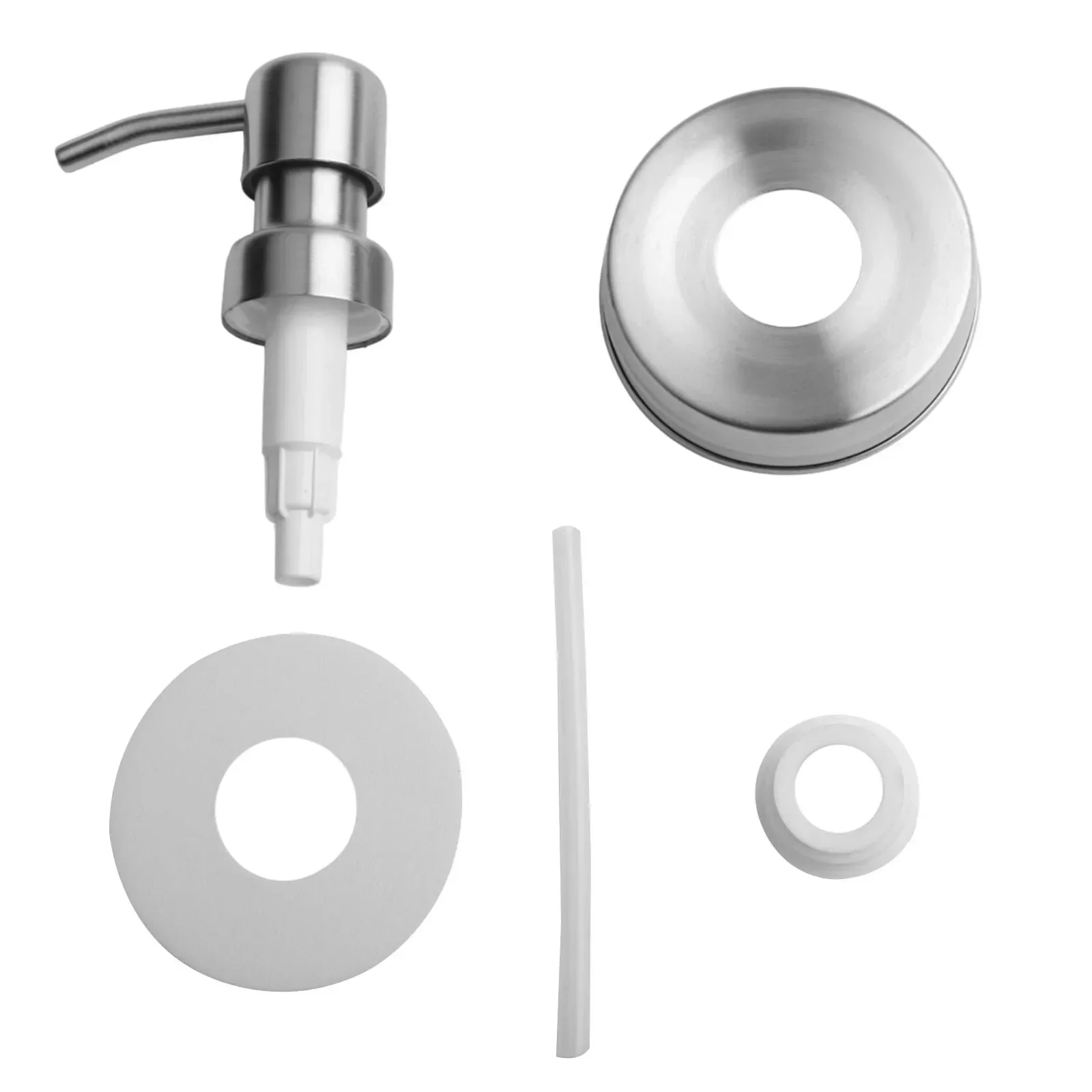 Soap Dispenser Pump Sealed Stainless Steel Bottle Cap Anti-Rust Soap Dispenser Covers Canning Lids Replacement Liquid Pumps