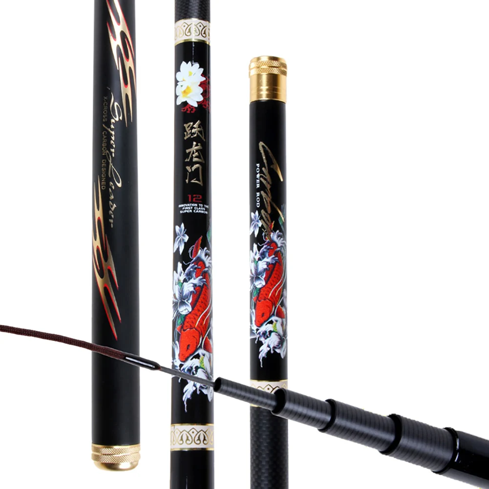 

Telescopic Fishing Rod Short Section Carbon Hand Rod Carp Fishing Pole for Outdoor Freshwater Saltwater Stream