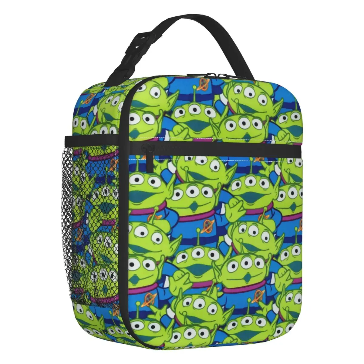 

Custom Green Aliens Toy Story Lunch Bag Men Women Cooler Thermal Insulated Lunch Box for Adult Office