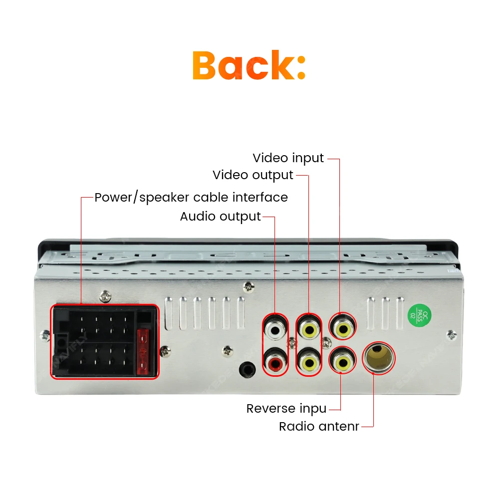 1Din 5.2inch Dual Knob Car Radio MP5 Player Wireless CarPlay Android Auto multimedia player BT Universal Car intelligent systems