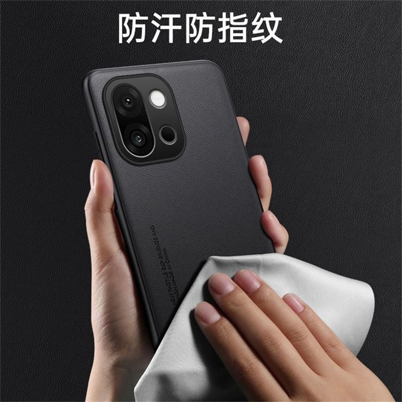 Enhanced Product Title:  
Premium Plain Leather Silicone Case with Camera Protection - Shockproof Hard Bumper