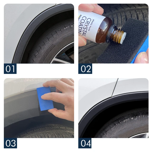 Car Plastic Trim Restorer Exterior Rubber Parts Renovator Aivc Back To  Black Shine Coating Polish Repair Spray Car Detailing - AliExpress