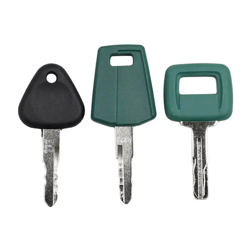 3PC Ignition Key Set 11039228 777 Compatible with Volvo Truck A20C A20C BM A25C A25C A25D A25E A30 A30C A30C A30D A30E A35 A35C