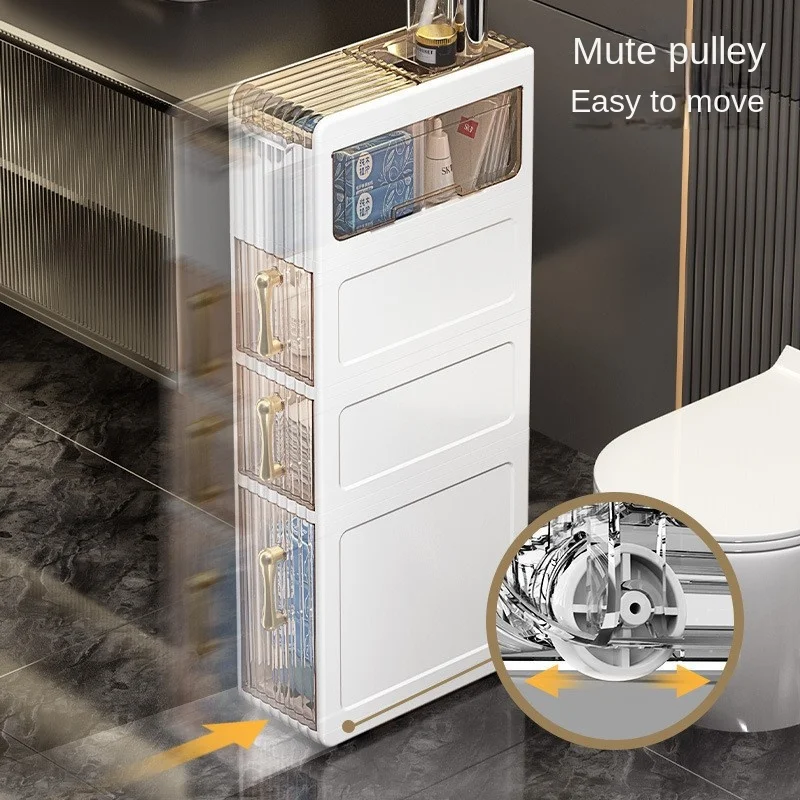 Shelf Floor Bathroom Toilet Toilet Crevice Storage Cabinet Washstand  Cosmetic Locker - AliExpress