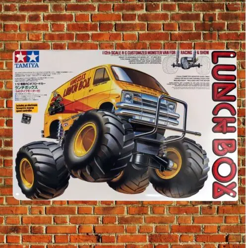 Metal Poster Rc Car Wall Deco Tin Sign Plaque Tamiya Lunchbox