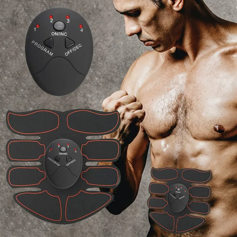 Electric Wireless Muscle Stimulator EMS 8 Pack Abdominal ABS Stimulator  Fitness Body Slimming Massager