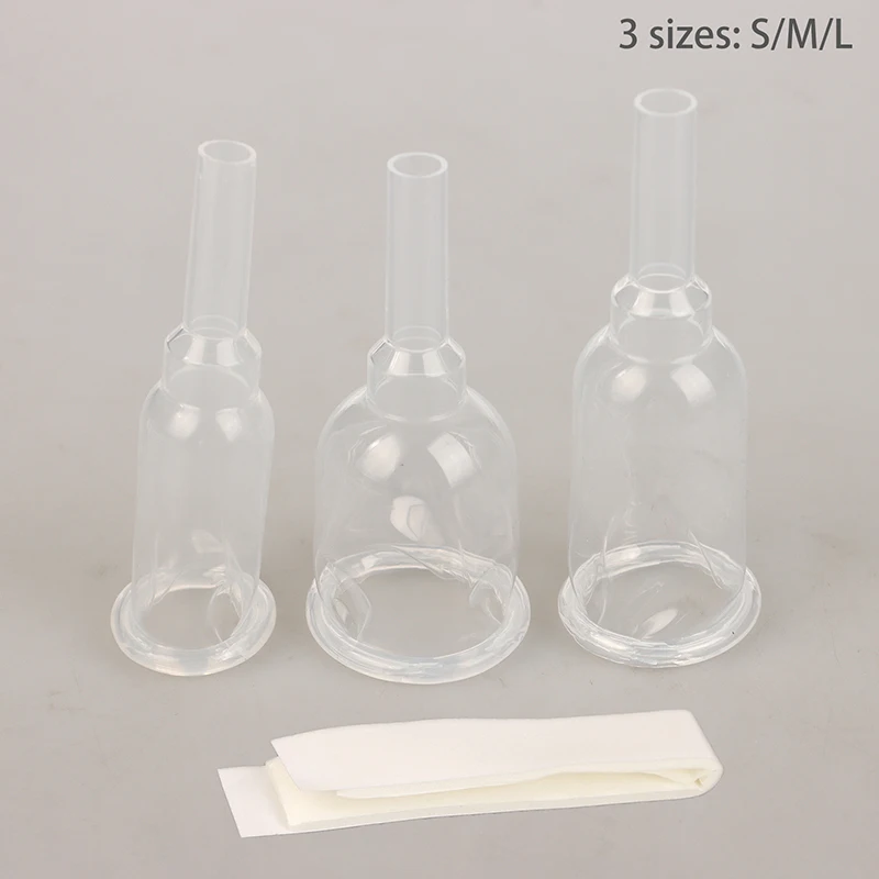 Sterilized Comfortable Medical Silicone Male External Catheter Self Adhesive Silicone Catheter External Size S M L