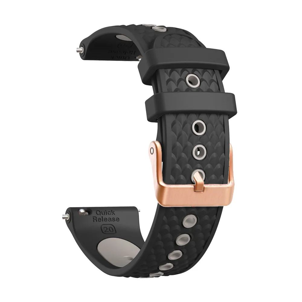 20mm Silicone Sport Watch Strap Band – Universal Wristband Replacement