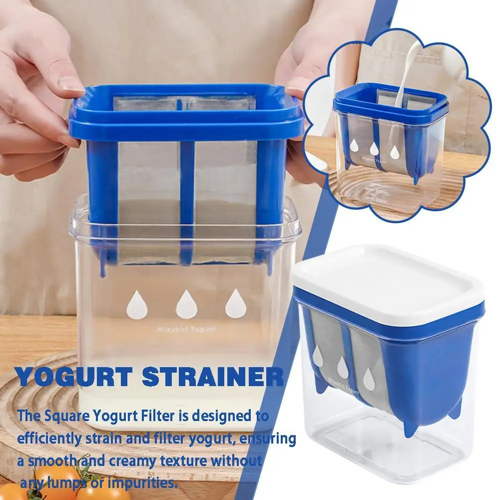 JapaneseYogurtStrainerHomemadeWheySeparatorReusableMilkStrainerQuickStrainerBox