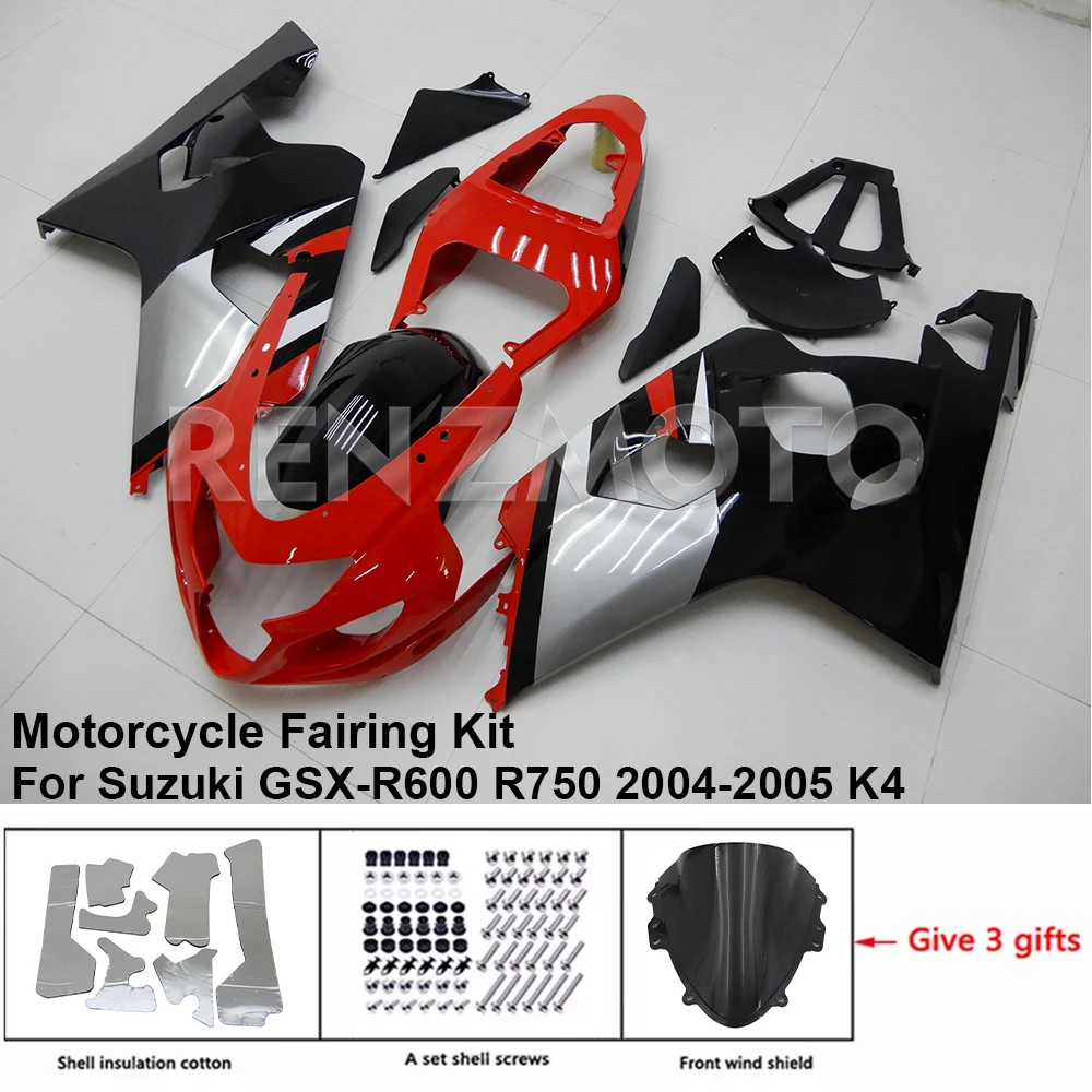 

For SUZUKI GSXR 600 750 04-05 K4 K5 Fairing R/Z GR4A19 Motorcycle Set Body Kit Decoration Plastic Guard Plate Accessories Shell