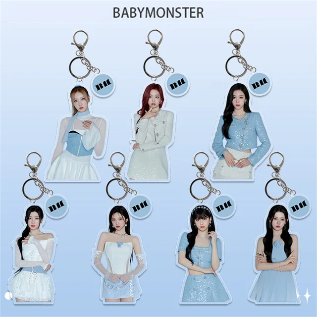 BABYMONSTER ベビモン キーリング 香港 Kpop BABYMONSTER キーホルダーアルバムフォーエバー写真人型