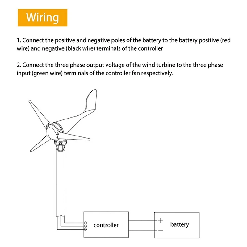 400W 12V 24V Wind Turbine Charge Controller Mini Wind Turbine Generator Controller Generator IP67 Waterproof