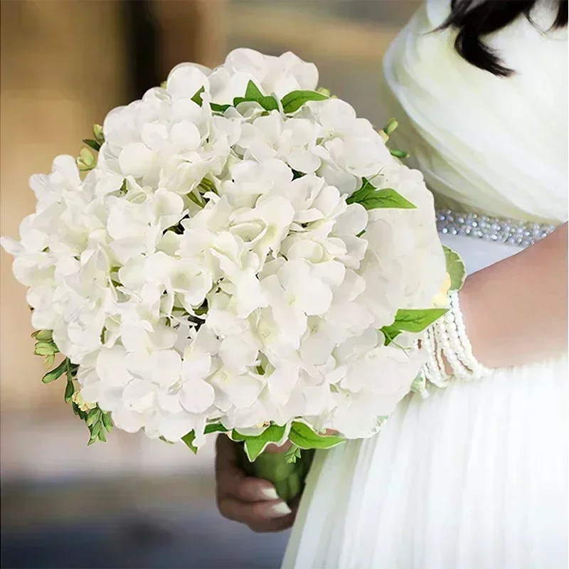 50pcs Silk Hydrangea Flower Heads 4