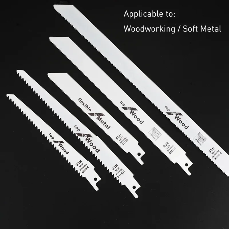1pc Jig Saw Blades Coarse And Fine Teeth Reciprocating Sawblade For Wood Plastic Soft Metal Cutting Power Tools Accessories jig saw blades reciprocating saw blades