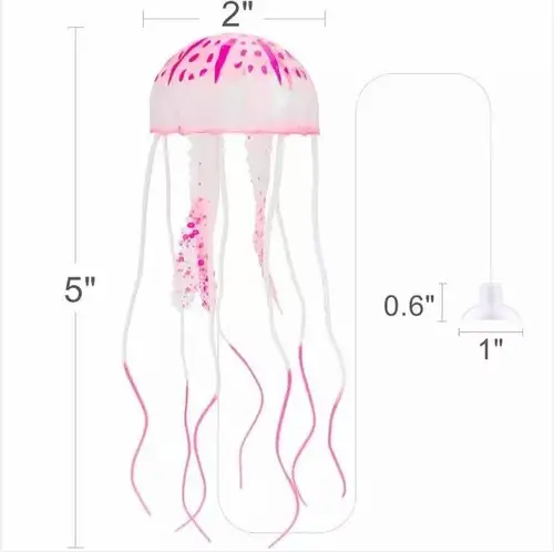 인공 수영 발광 해파리, 수족관 장식, 물고기 탱크, 수중 살아있는 식물, 발광 장식, 수생 풍경 4