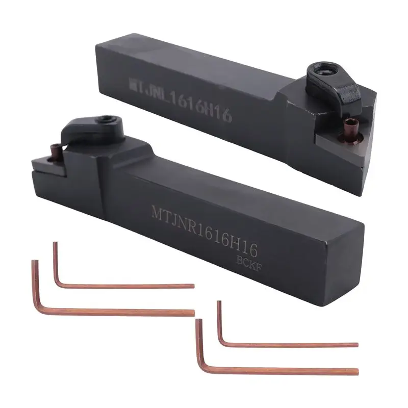 ABKV-2Pcs Mtjnl1616h16 Mtjnr1616h16 선반 터닝 툴 홀더 16X1..